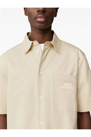 Camicia Drew in cotone beige AXEL ARIGATO | A3980002PALEBEIGE